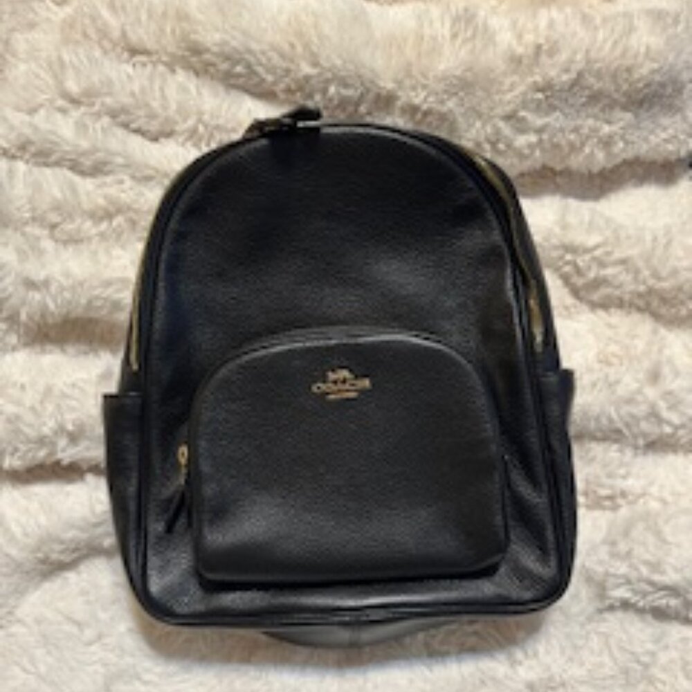 Coach Pebbled Leather Court Backpack